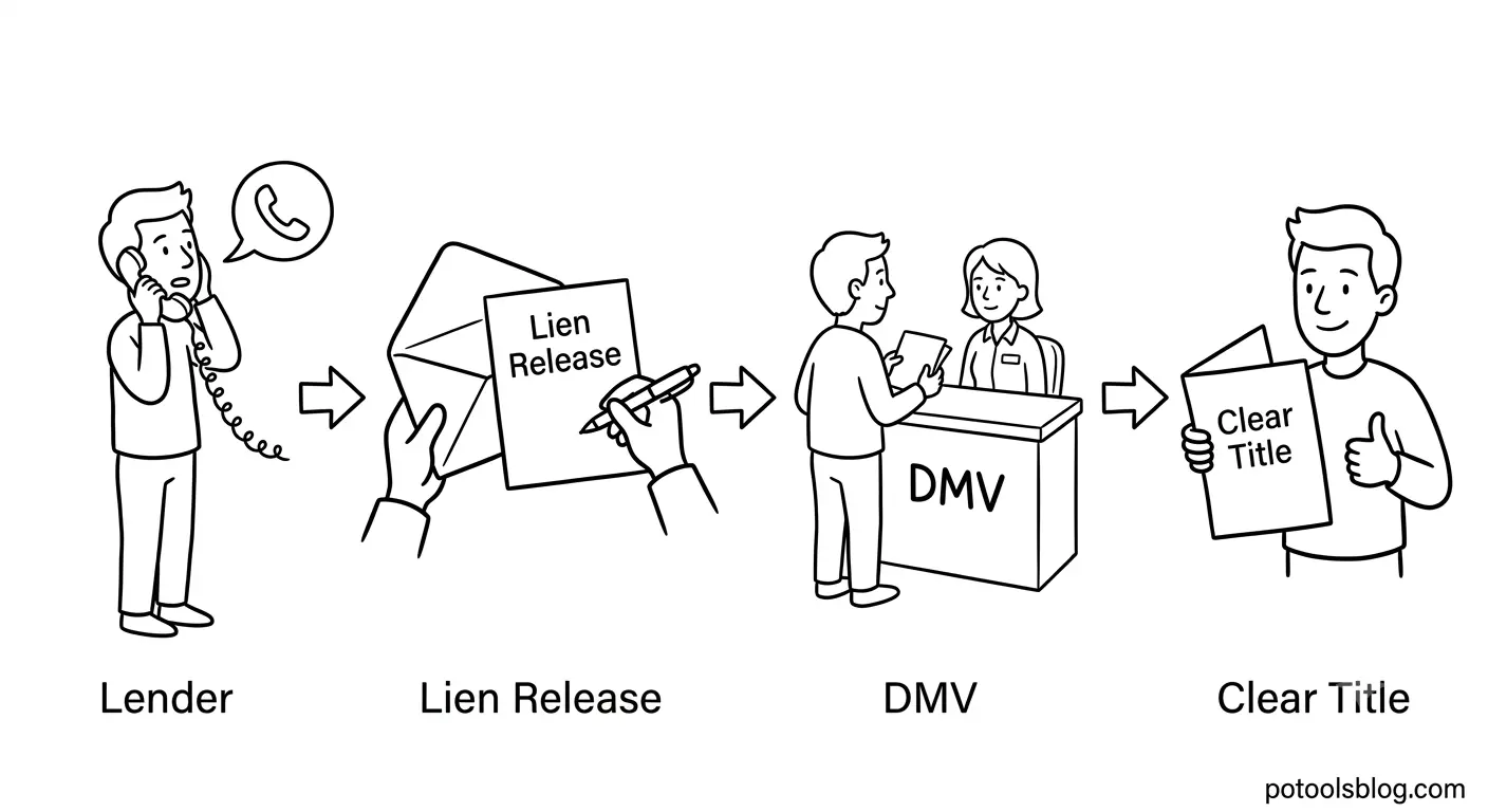 Steps to obtain a lien release and duplicate vehicle title after a charged-off car loan