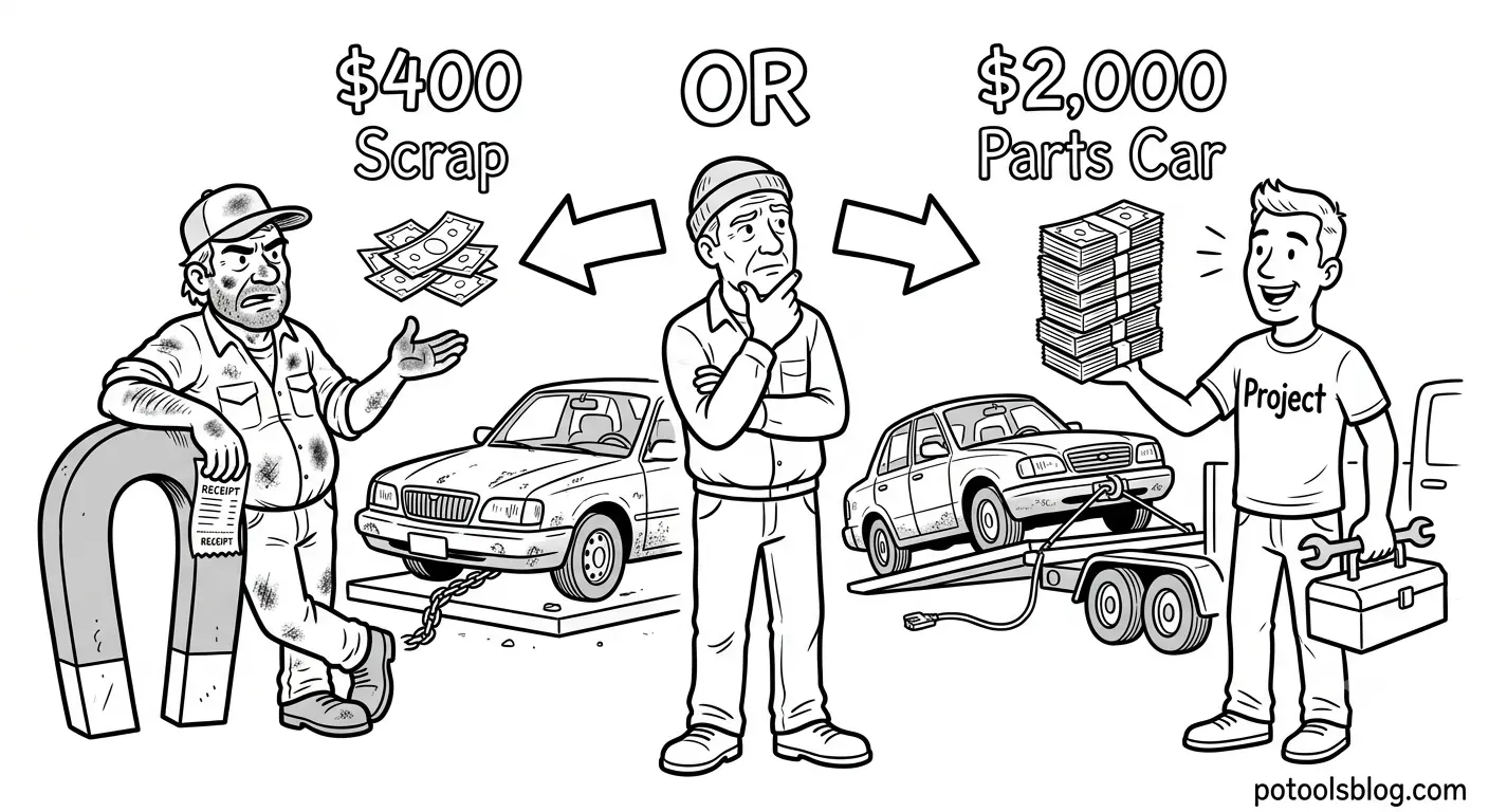 Should you sell or scrap a charged-off car after getting a clear title